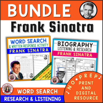 Preview of FRANK SINATRA BUNDLE - Music Activities and Worksheets BUNDLE