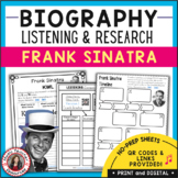FRANK SINATRA Research and Listening Activities for Middle