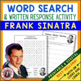 FRANK SINATRA Word Search and Research Activity for Middle