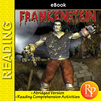 Preview of FRANKENSTEIN  Abridged Novel Literature Guide & Comprehension Activities