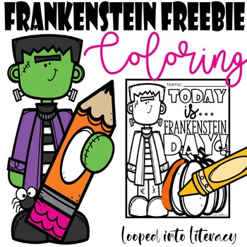 Preview of FRANKENSTEIN FREEBIE!  HALLOWEEN COLORING PAGE!  FREE! SEE THE REST..