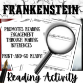 FRANKENSTEIN by Mary Shelley | Novel Study Activity | Clos