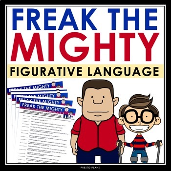 Preview of Freak the Mighty Figurative Language Assignments and Answer Keys