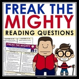 Freak the Mighty Questions - Comprehension & Analysis Read