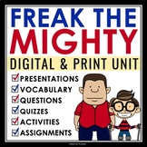 Freak the Mighty Unit Plan - Novel Study Reading Unit - Di
