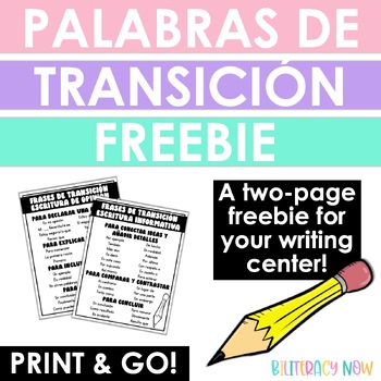 Preview of Palabras de transición - Spanish Transition Words