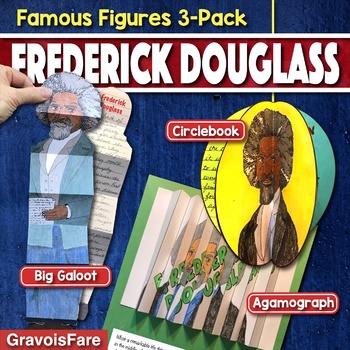 Preview of FREDERICK DOUGLASS BIOGRAPHY ACTIVITIES: 3 Hands-On Projects / Bulletin Board