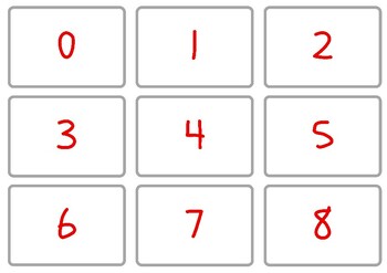 Preview of FREE 0-20 Place Value Flashcards with Color Coded Numbers