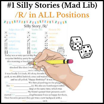 Preview of FREE - #1 Silly Stories (Mad Lib) /R/ in ALL Positions