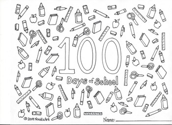 Coloring 100 Days Worksheets Teaching Resources Tpt