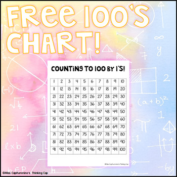 Preview of FREE 100's Chart