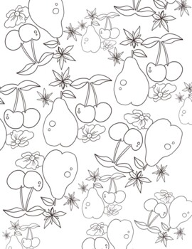 Download Free 15 Fruits Flowers Coloring Pages Pdf Printable Fun Activity All Ages