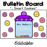 "Smart Cookies" Editable Bulletin Board Set - Cookie Themed Decor