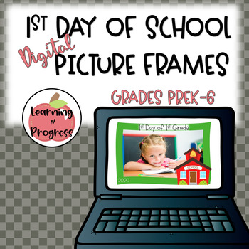 Preview of FREE 1st Day of School Sign - Digital Picture Frames for Parent Gifts