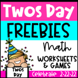 FREE 2 22 Twos Day | Twosday | Two’s Day 2022 | Math Games