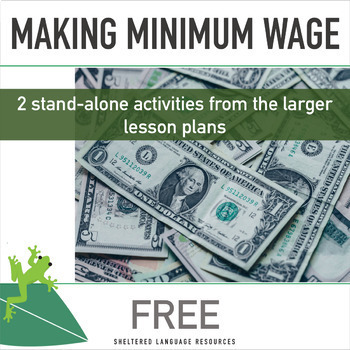 Preview of Making Minimum Wage FREE 2 Stand Alone Activities