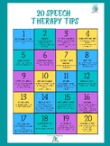 FREE - 20 Speech and Language Therapy Tips for Parents Handout