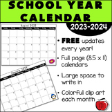 FREE 2022-2023 School Year Calendar