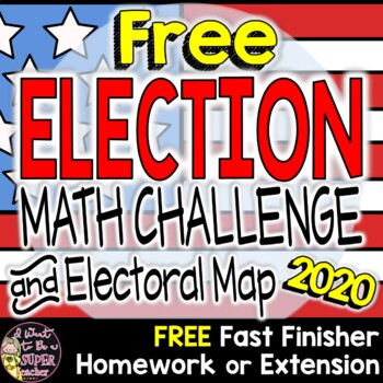 Preview of Presidential Election | 2020 Election | Electoral College Math Activity FREE