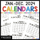 FREE 2022 Printable Calendar (January - December)