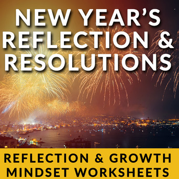 Preview of FREE 2023 New Year's Resolutions Worksheets for ESL Students!