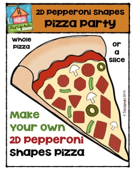 Preview of FREE 2D Pepperoni Shapes Pizza Party {P4 Clips Trioriginals Digital Clip Art}