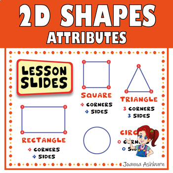Preview of FREE 2D Shapes Attributes Anchor Chart and Lesson Slide