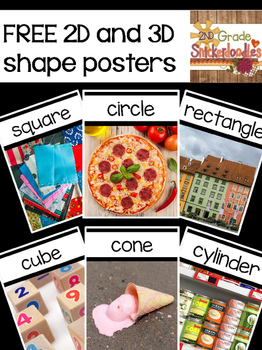 Preview of FREE 2D and 3D Shape Posters