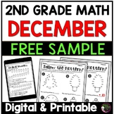 FREE 2nd Grade Math for December Sample