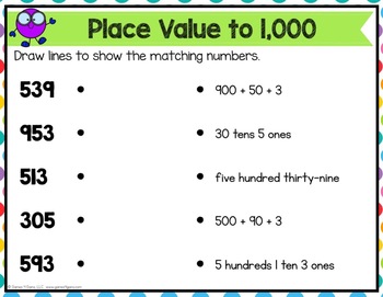 free 2nd grade place value worksheets review activities for google slides