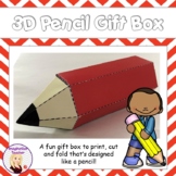FREE 3D Pencil Gift Boxes
