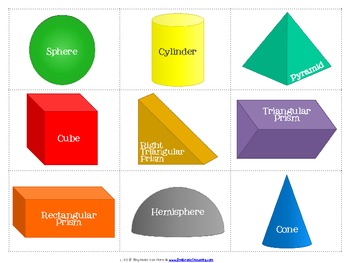 FREE 3D Shapes Matching Activity by 3rd Grade Thoughts | TpT