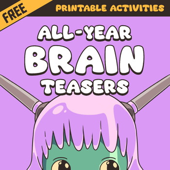 FREE 3rd-5th Grade Brain Teasers | Rebus, Math, Visual, &amp; Logic Puzzles, Riddles