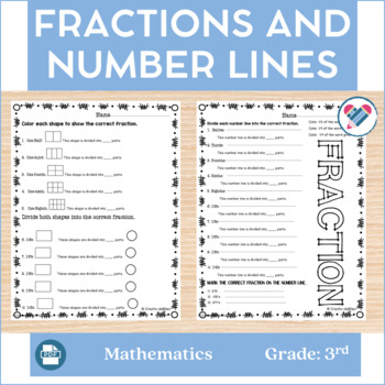 Preview of Fractions and Number Lines