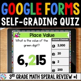 FREE 3rd Grade Digital Math Spiral Review Assessments #1 -