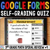 FREE 3rd Grade Digital Math Spiral Review Assessments #4 -