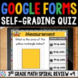 FREE 3rd Grade Digital Math Spiral Review Assessments #9 -