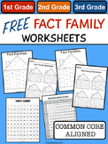 FREE Fact Family Worksheets