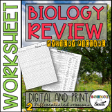 Biology Curriculum EOC Review Mystery Picture Worksheet En