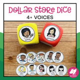 FREE! 4+ Voices - Dice Labels made for Dollar Store Die