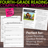 FREE 4th Grade Reading Comprehension Passages [Nonfiction 