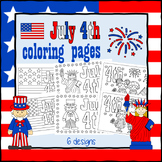 FREE 4th of July Uncle Sam & Liberty Coloring Pages