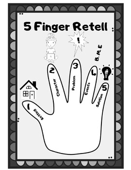 Five-Finger Retell Poster + Worksheet