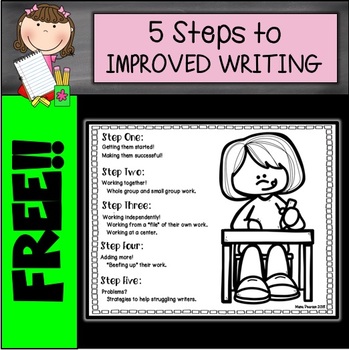 Preview of FREE 5 Steps to Improved Student Writing