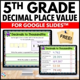 FREE 5th Grade Decimal Place Value Worksheets & Review Act