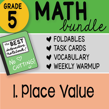 Preview of Math Doodle - FREE 5th Grade Math Bundle 1. Place Value FREE Doodle