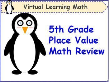 Preview of FREE 5th Grade Place Value Review Packet