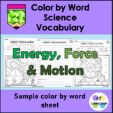 FREE - 5th grade Science Color by Word Sample