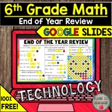 FREE 6th Grade Math End of the Year Review in Google Slide