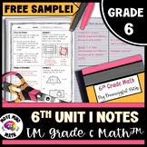 FREE 6th Grade Notes: Building Thinking Classrooms | IM Gr